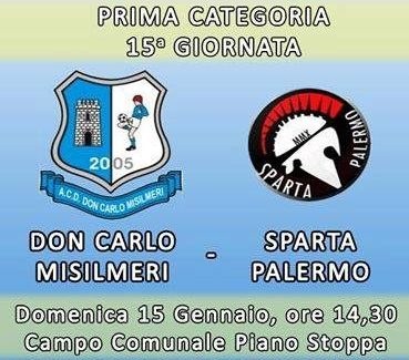 Don Carlo Misilmeri: Domenica a Piano Stoppa arriva lo Sparta Palermo