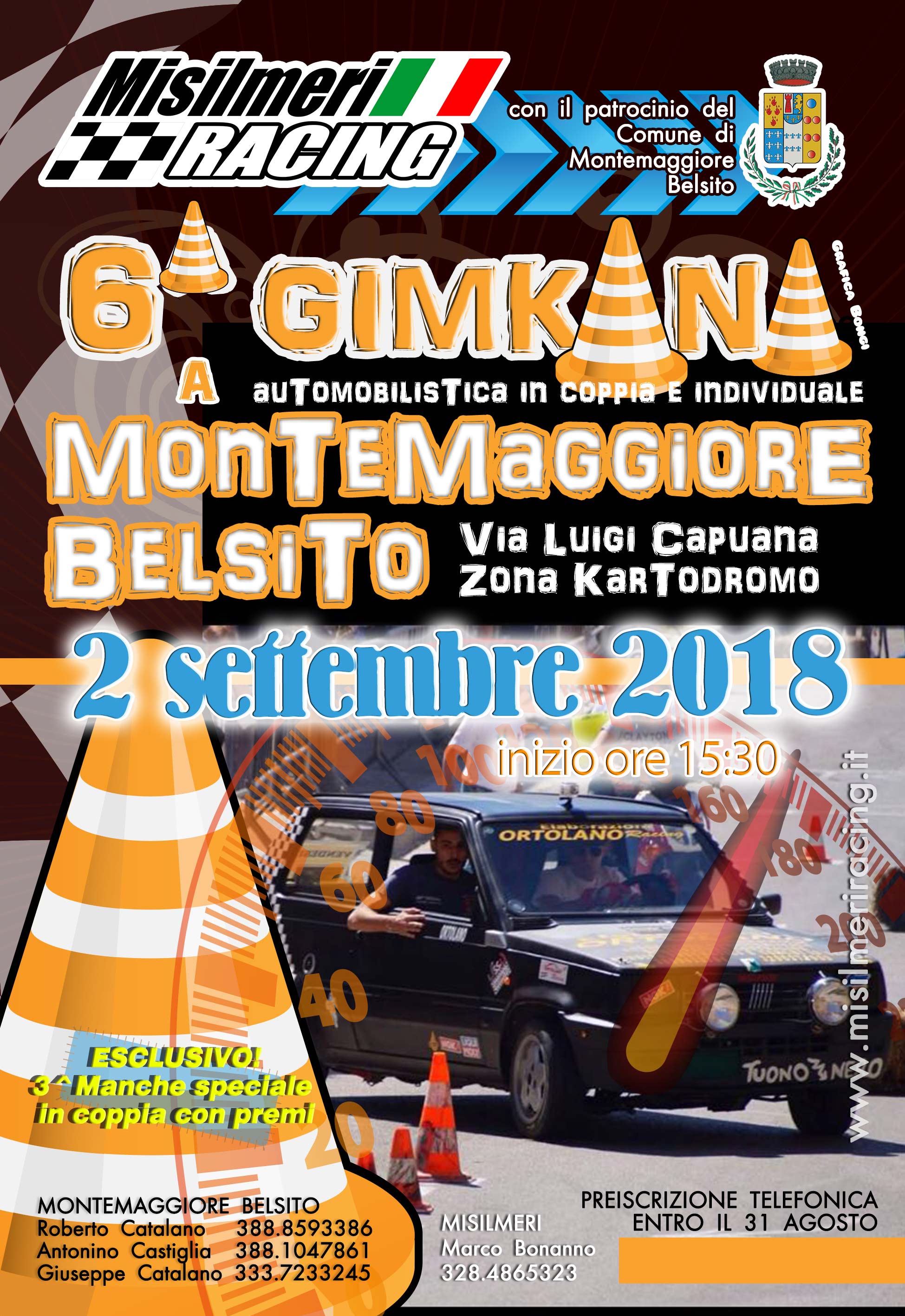 Domani la 6^ Gimkana a Montemaggiore Belsito
