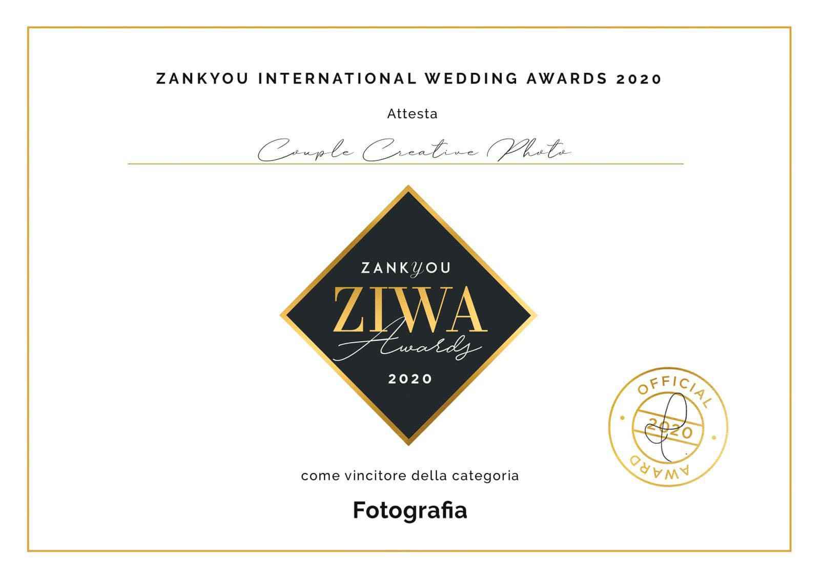 Couple Creative Photo premiati agli ZIWA 2020