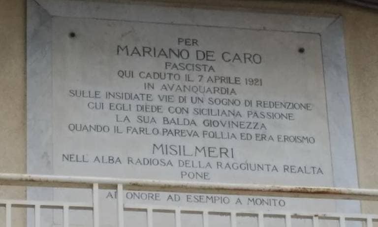 100 anni dall’uccisione di Mariano De Caro