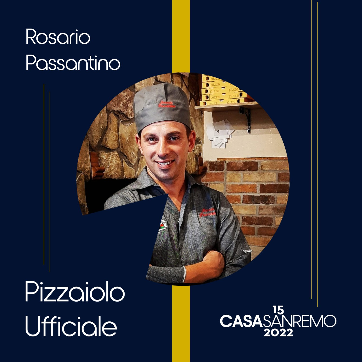Il misilmerese Rosario Passantino tra i pizzaioli ufficiali di “Casa Sanremo”