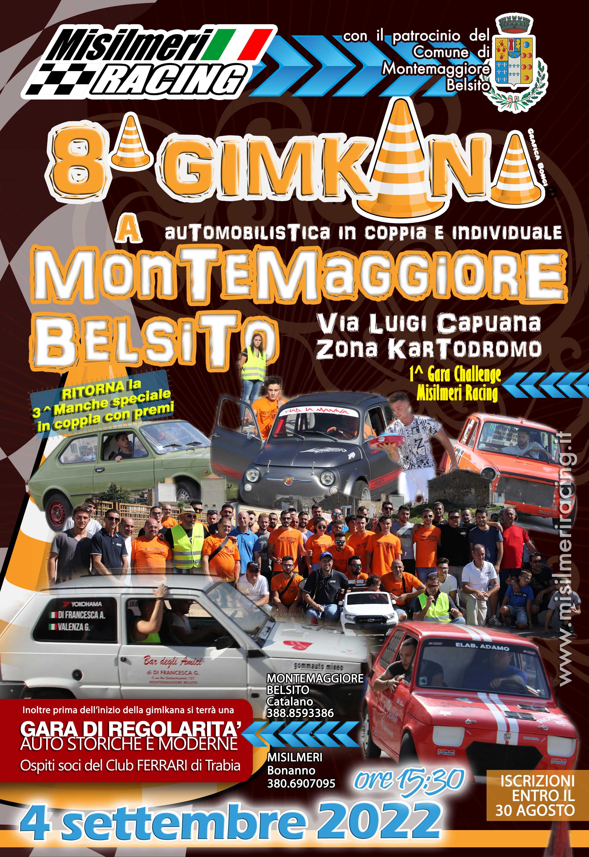 Riparte la Gimkana a Montemaggiore Belsito, sarà l’8^ edizione della Misilmeri Racing