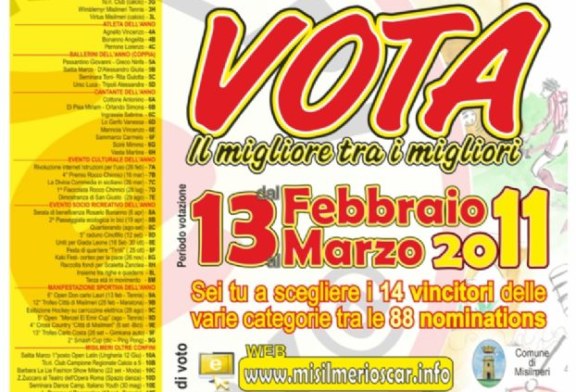 Misilmeri Oscar: Si vota!!!!!!!