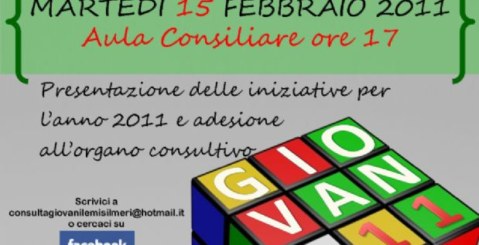 Martedì un incontro per la Consulta comunale Giovanile