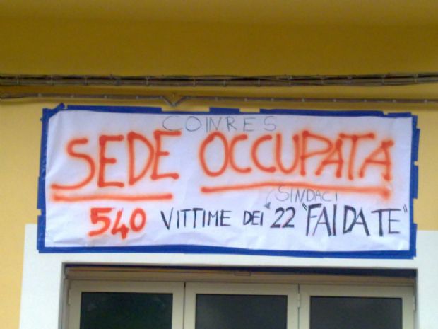 Occupata la sede Coinres di Bolognetta