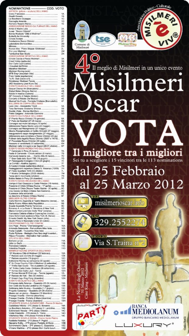 4° Misilmeri Oscar: si votaaaa!