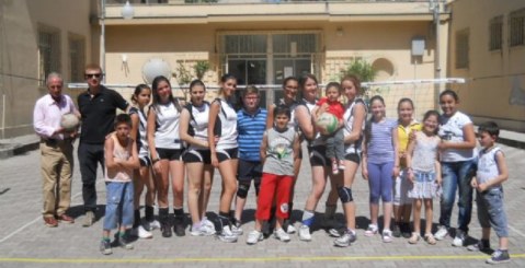 Minivolley della Cresit alla Scuola Bonanno