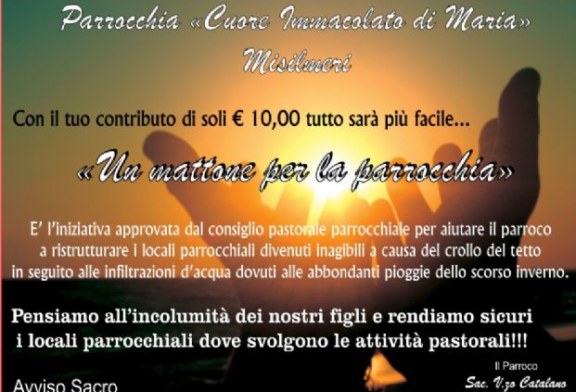 Un mattone per la parrocchia Cuore Immacolato di Maria