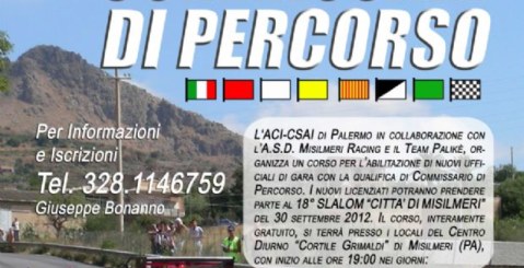 Un corso di commissari di percorso in vista dello Slalom di Misilmeri