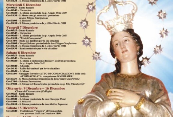 Programma festeggiamenti di Maria SS. Immacolata 2012
