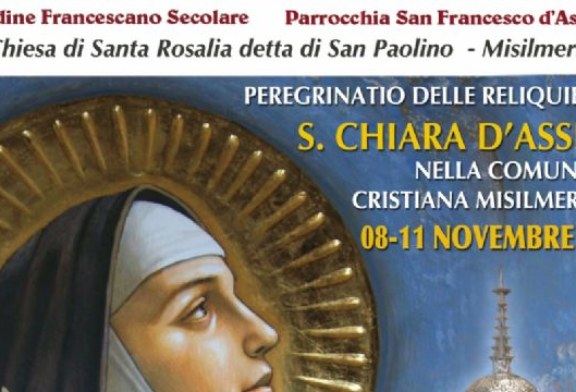 Le Reliquie di Santa Chiara d’Assisi a Misilmeri