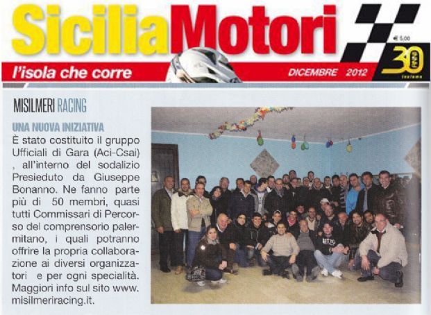 Nasce il Gruppo degli Ufficiali di Gara della Misilmeri Racing