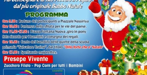 Domenica 23 dicembre “Babbo Natale in pony”