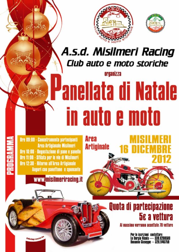 Panellata in auto e moto storiche il 16 dicembre