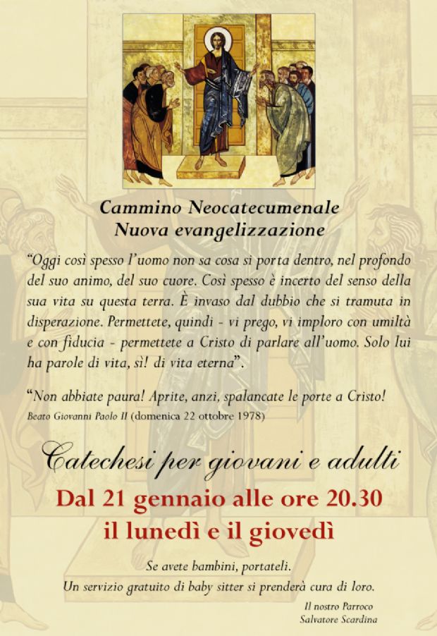 Catechesi neocatecumenale a San Gaetano