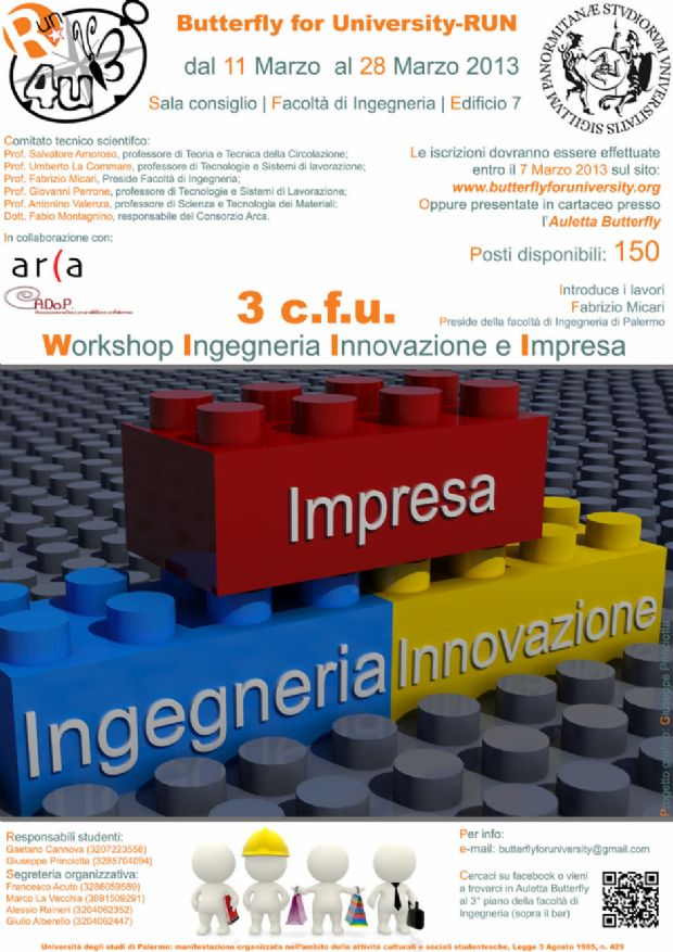 Workshop Interfacoltà Ingegneria Innovazione e Impresa 3 cfu