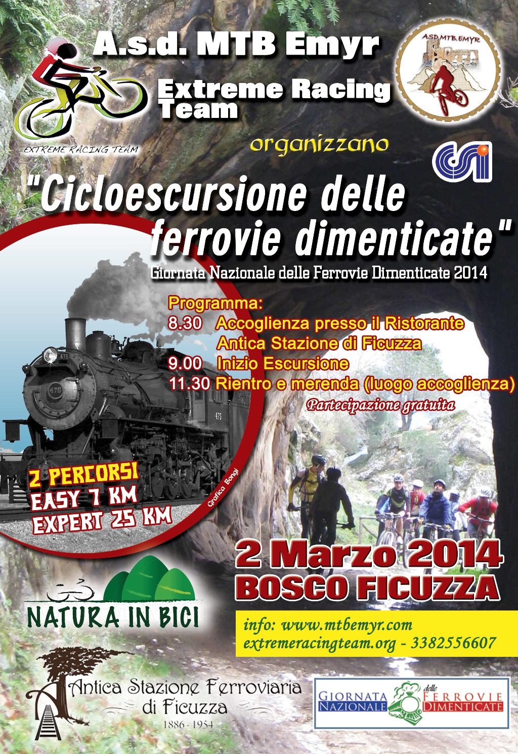 Cicloescursione delle ferrovie dimenticate, domani a Ficuzza