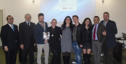 Le sorelle Sole e Lina Graditi alla presentazione di ”E’Os Magazine”