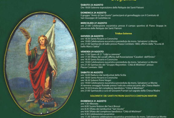 Il programma dei festeggiamenti in onore di San Giusto