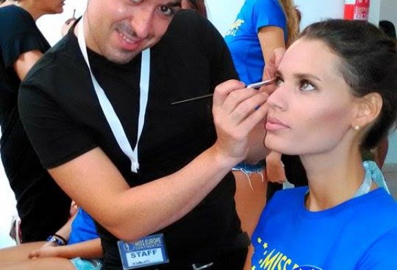 Davide Sole al concorso ”Miss Europe continental”