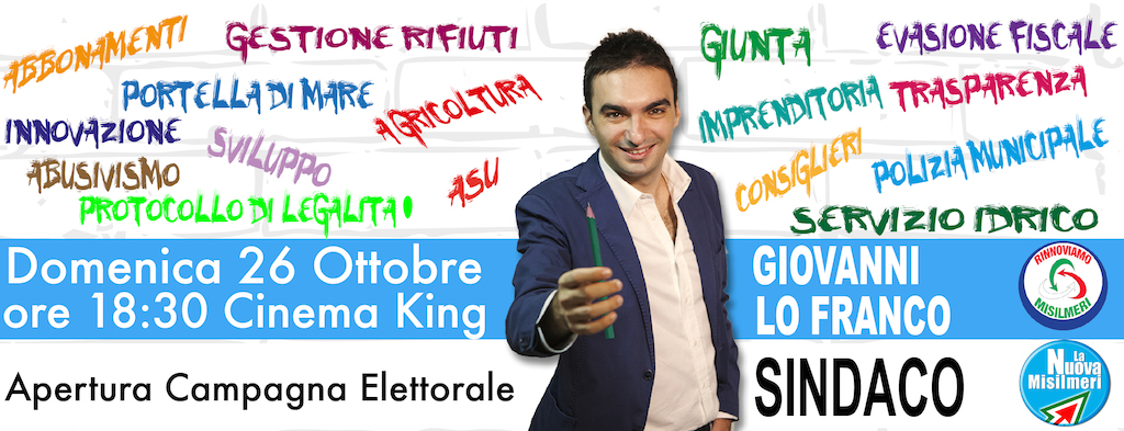 Al cinema l’apertura della campagna elettorale di Giovanni Lo Franco