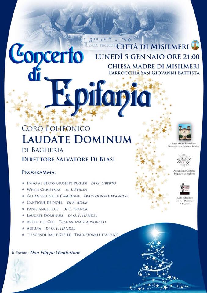 ”Laudate Dominum”, il concerto dell’Epifania alla Madrice