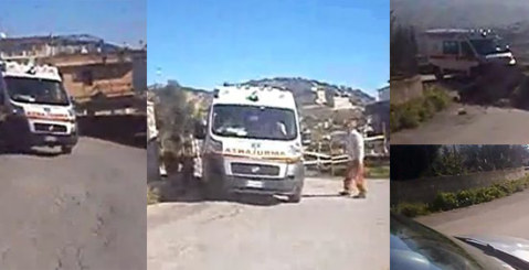 Emergenza Marraffa: l’ambulanza non passa. Residenti furiosi