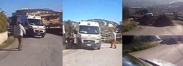 Emergenza Marraffa: l’ambulanza non passa. Residenti furiosi