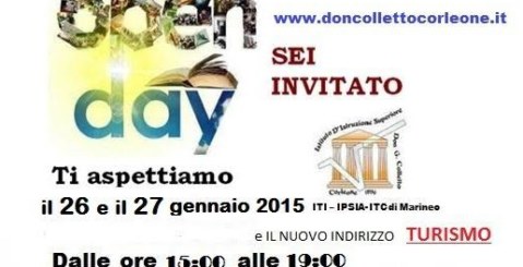 OpenDay 26 e 27 gennaio all’istituto di Marineo