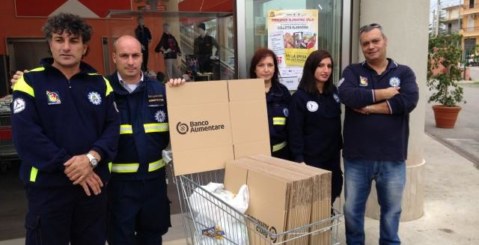 Raccolta alimentare, i ringraziamenti della protezione civile