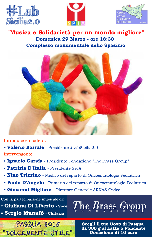 Musica e solidarietà, iniziativa benefica al Ridotto dello Spasimo