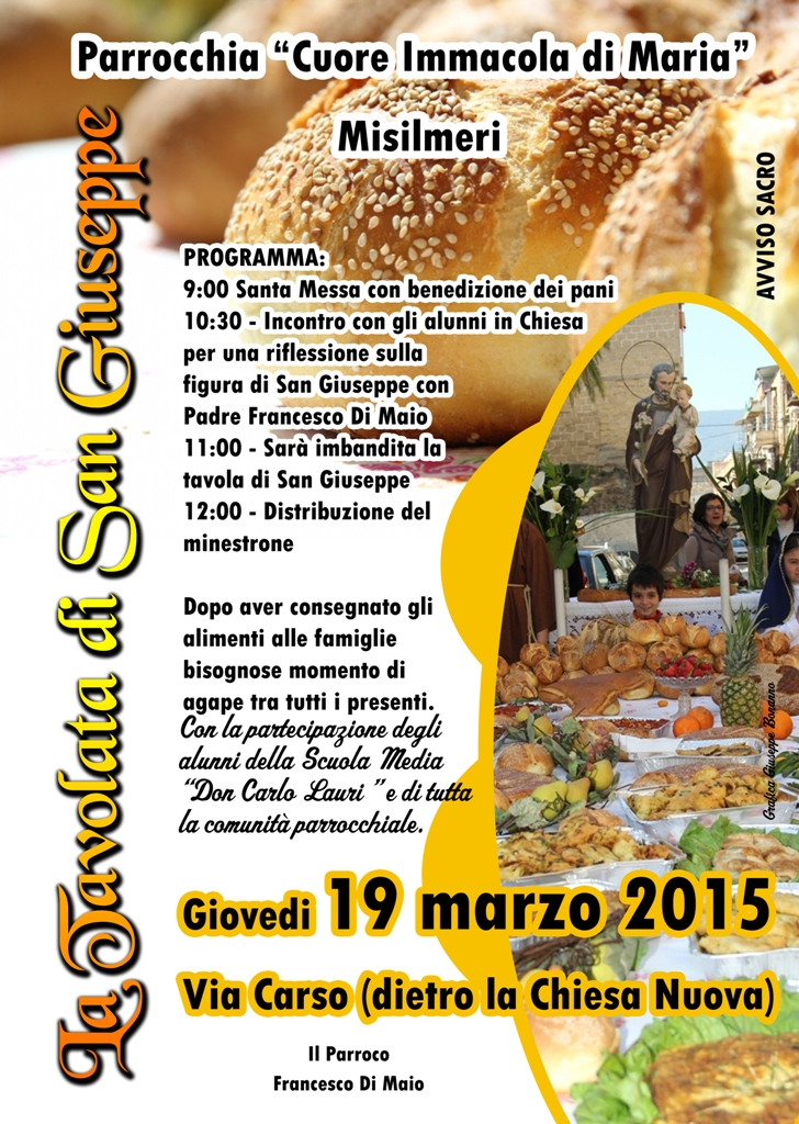 Tavolata di San Giuseppe alla Chiesa Nuova