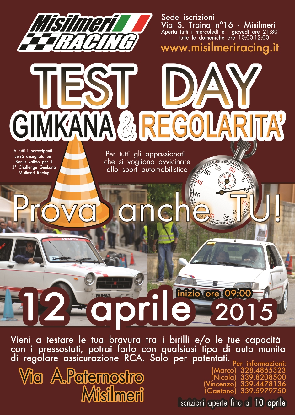 Test Day Gimkana e Regolarità… vieni a provare anche TU