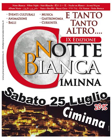 Il 25 luglio notte bianca a Ciminna