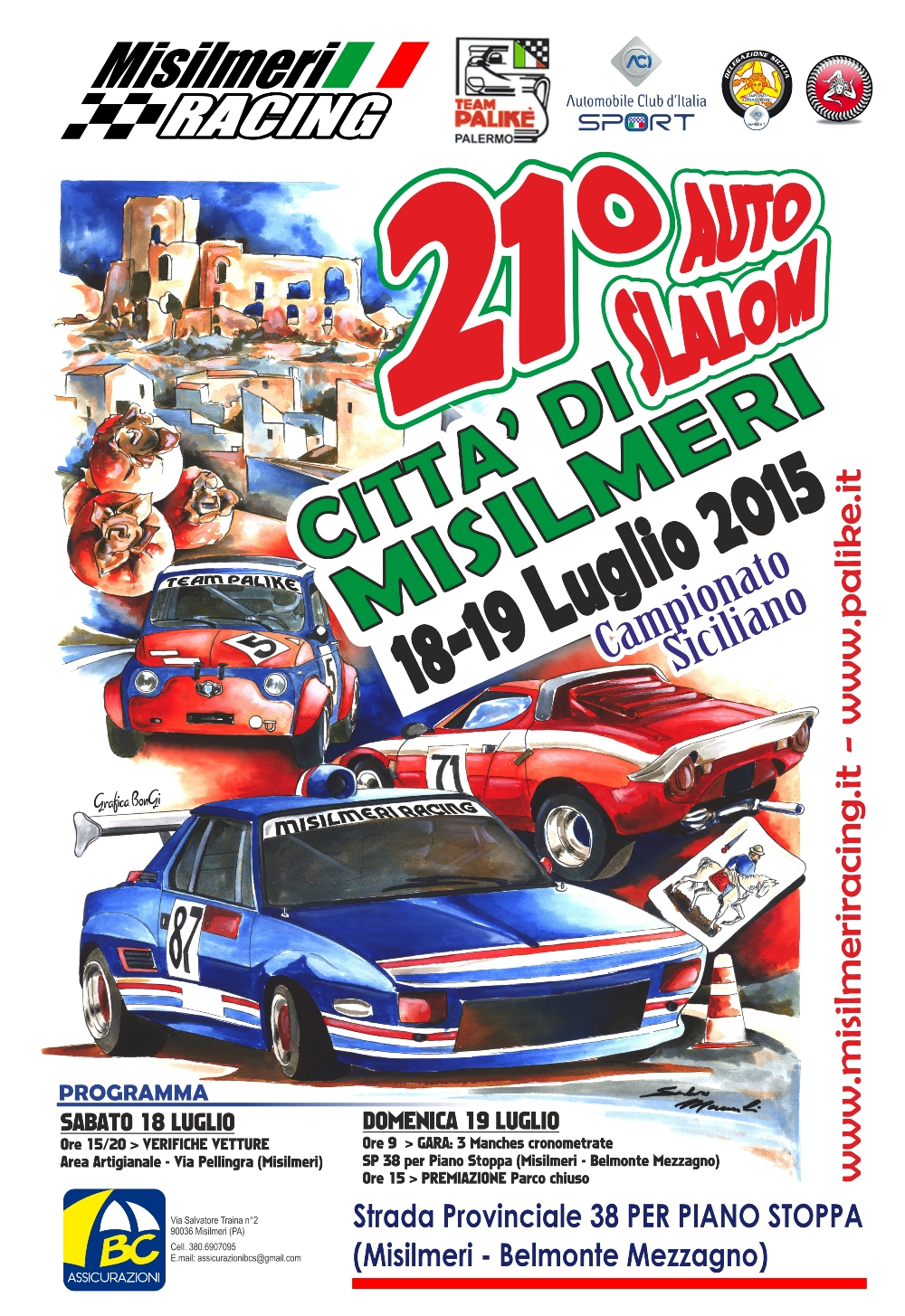 Sui nastri di partenza il 21° Slalom ”Città di Misilmeri”