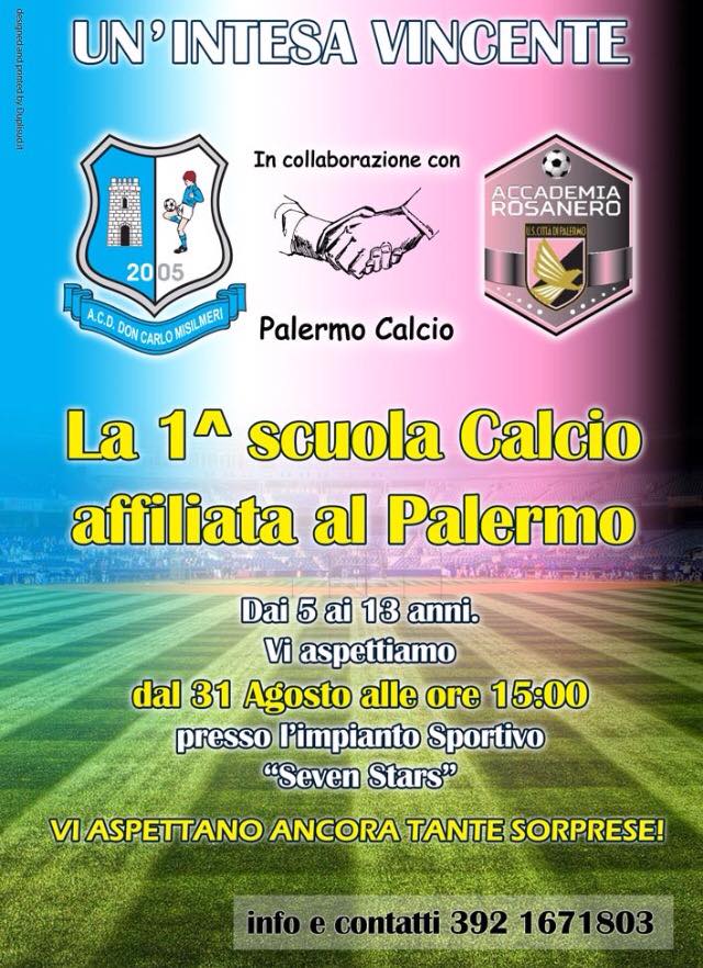 La Don Carlo Misilmeri si affilia con il Palermo Calcio