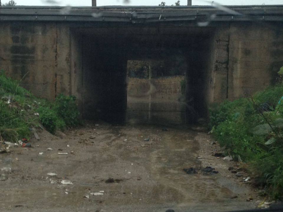 Ci risiamo, il sottopassaggio della Cannita di nuovo allagato