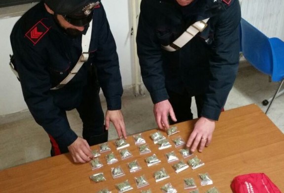 15enne denunciato per detenzione ai fini di spaccio di marijuana