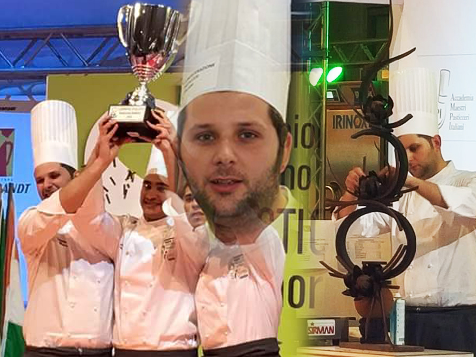 Francesco Perrone bronzo al Campionato Italiano di Pasticceria di Rimini