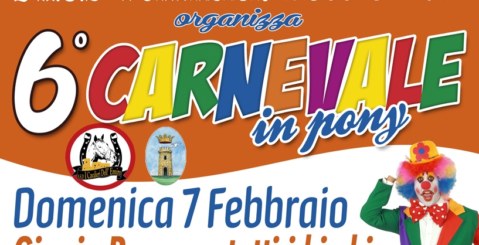 Domenica 7 febbraio sarà Carnevale in pony