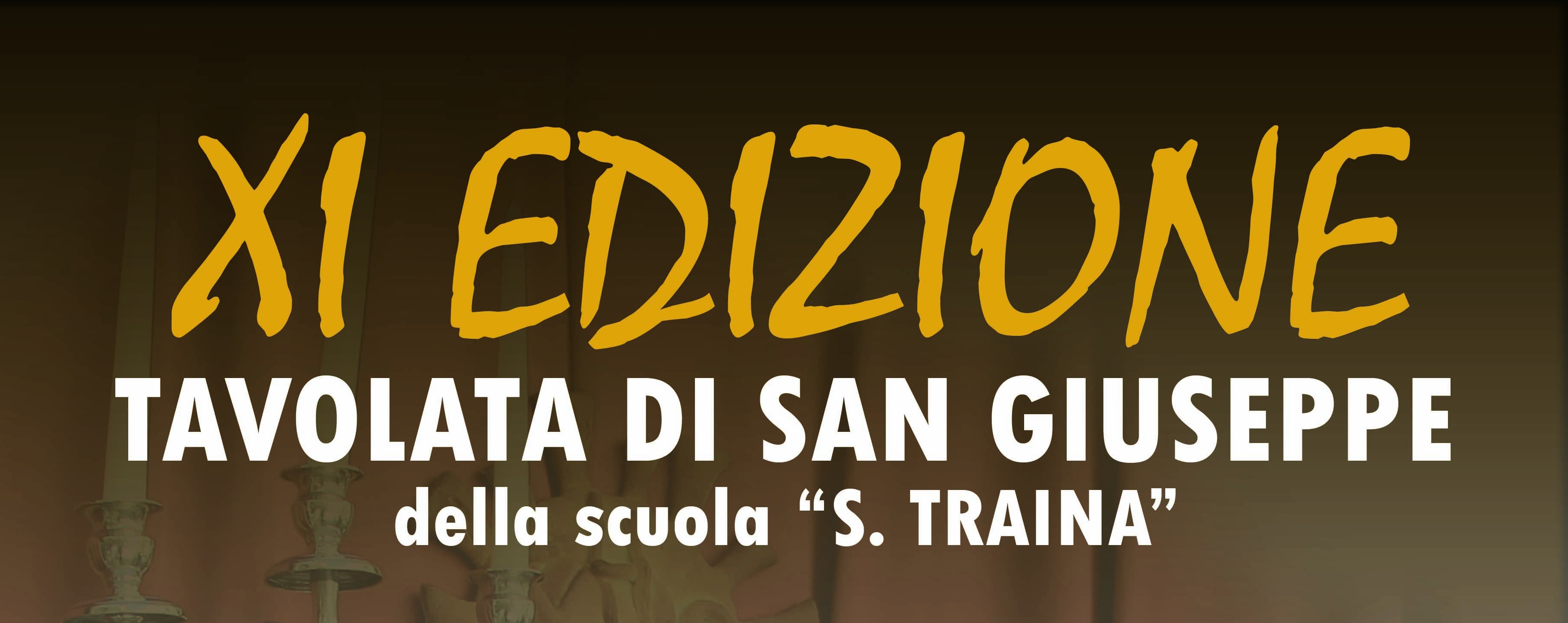 Scuola Traina, venerdì la Tavolata di San Giuseppe
