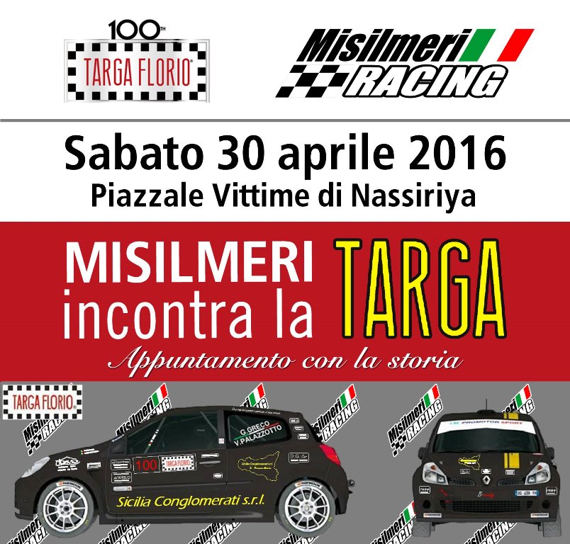 Misilmeri incontra la Targa Florio, sabato sera al Piazzale Vittime di Nassiriya