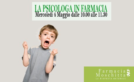 Il 4 maggio “La psicologa in farmacia”, incontro gratuito