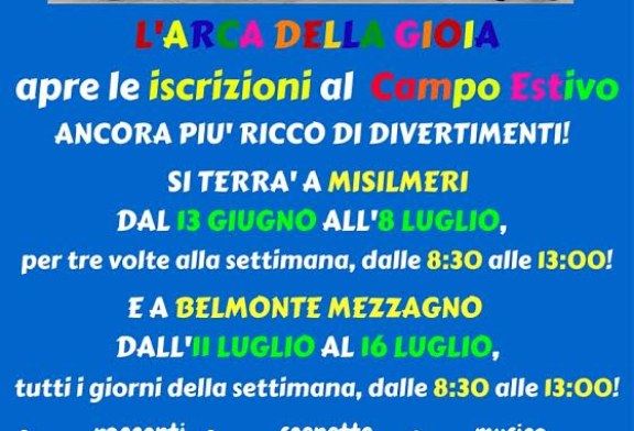 L’arca della Gioia presenta il campo estivo