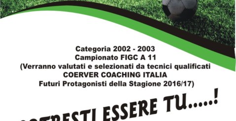 Scuola Calcio “G. Accomando”, al via selezioni per calciatori classe 2002 /03