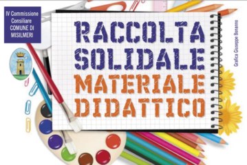 Misilmeri sostiene il “Diritto allo studio”, tre giorni per la raccolta di materiale scolastico