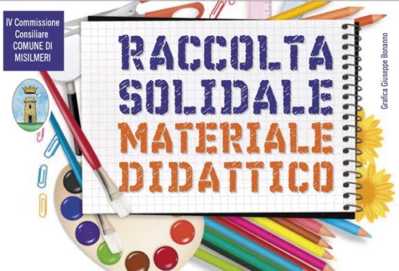Misilmeri sostiene il “Diritto allo studio”, tre giorni per la raccolta di materiale scolastico
