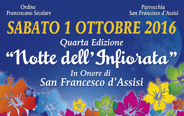 Al via i festeggiamenti in onore di San Francesco. Stasera l’infiorata