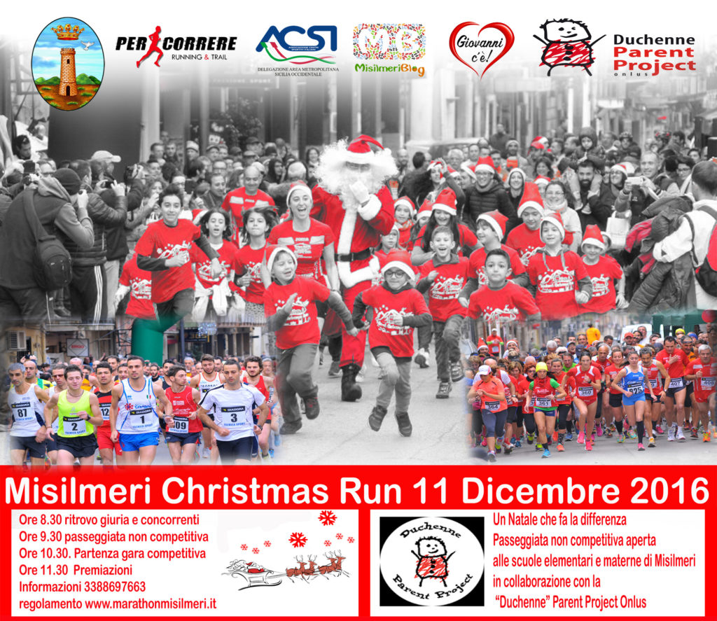 Domenica  la seconda edizione della “Misilmeri Christmas Run”