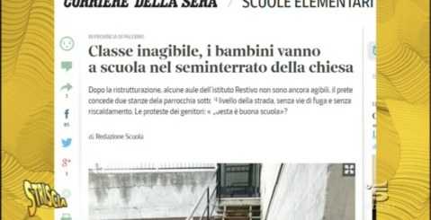 Scuola di Portella di Mare, la vergogna anche su Striscia la Notizia